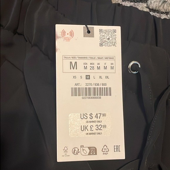 Zara Elastic Waist Wide Leg Pants - Picture 5 of 5